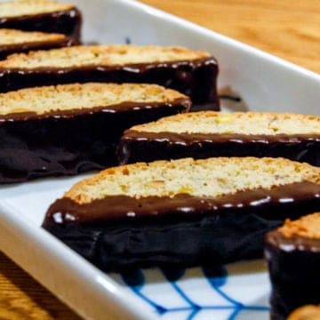 Chocolate dipped biscotti recipe.