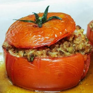 Super hearty Italian Stuffed Tomato recipe.