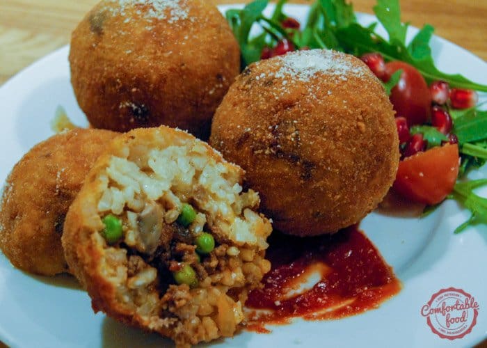 Arancini - Traditional Sicilian Risotto Ball Recipe.