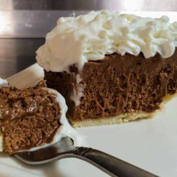 A recipe for very rich and creamy French silk chocolate pie.