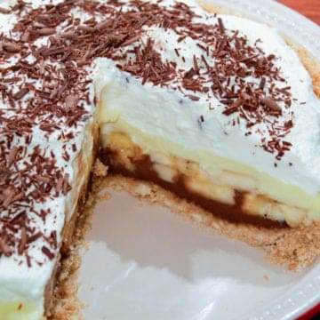 A chocolate bottomed banana cream pie recipe.