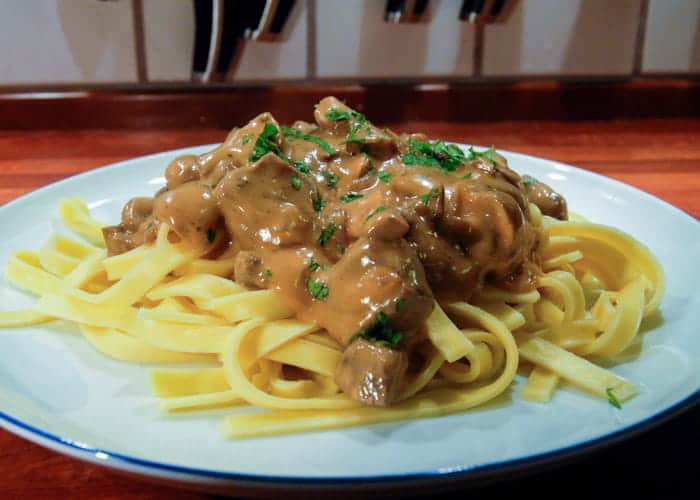 Classic, Simple Beef Stroganoff from Comfortable Food.