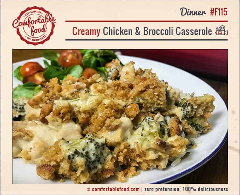 Creamy Chicken & Broccoli Casserole & Video - Comfortable Food