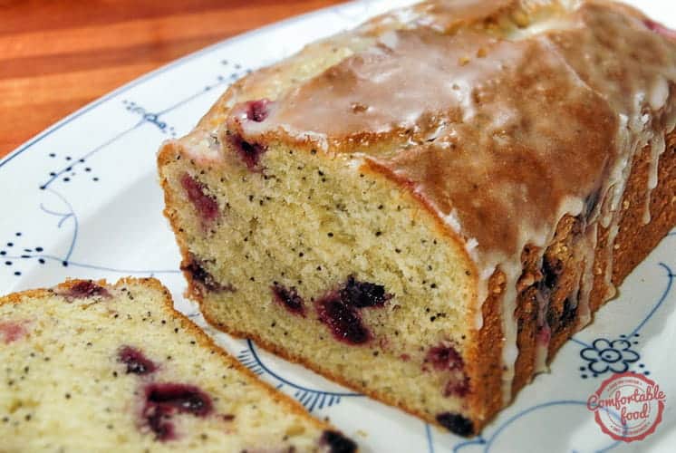 Tart and sweet - this Lemon Blueberry Pound Cake recipe is deliciousness.