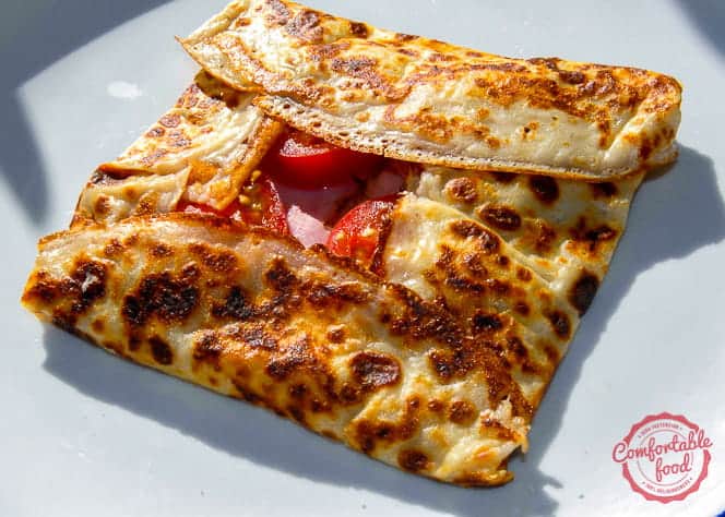 An easy crepe recipe from comfortable food