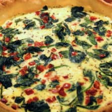 A Quiche Recipe with Spinach and Feta