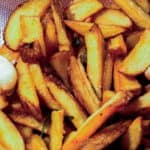 Italian style French fries with garlic and rosemary.