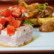 Seared Tuna with Lemon and Capers