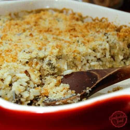 Creamy Chicken Mushroom And Wild Rice Casserole Comfortable Food