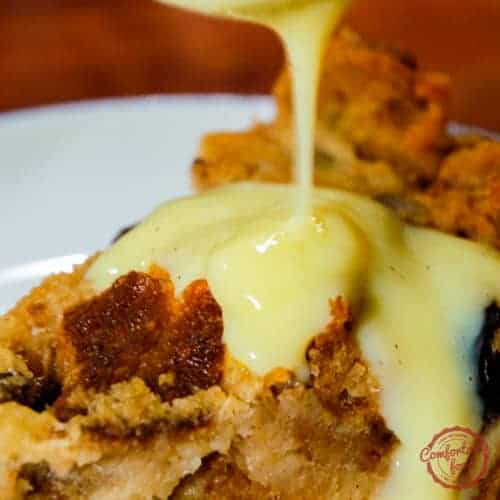 Very Traditional Bread Pudding with Crème Anglaise - Comfortable Food