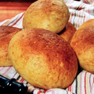 These brioche rolls are the best hamburger buns ever.