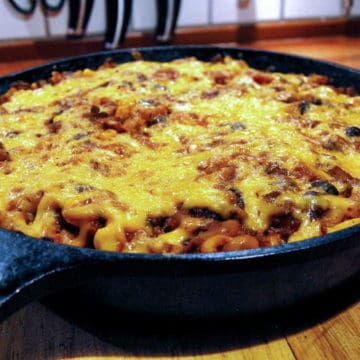 Cheesy Southwest Skillet Chili Mac from Comfortable Food.