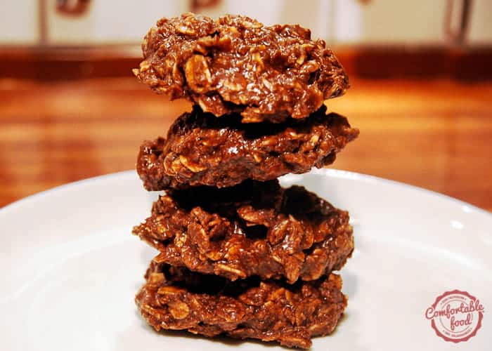 Easy no bake chocolate oatmeal cookie with nutella.