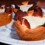 cheese cups with bacon