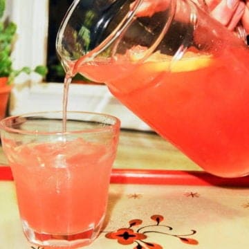 Watermelon lemonade recipe.
