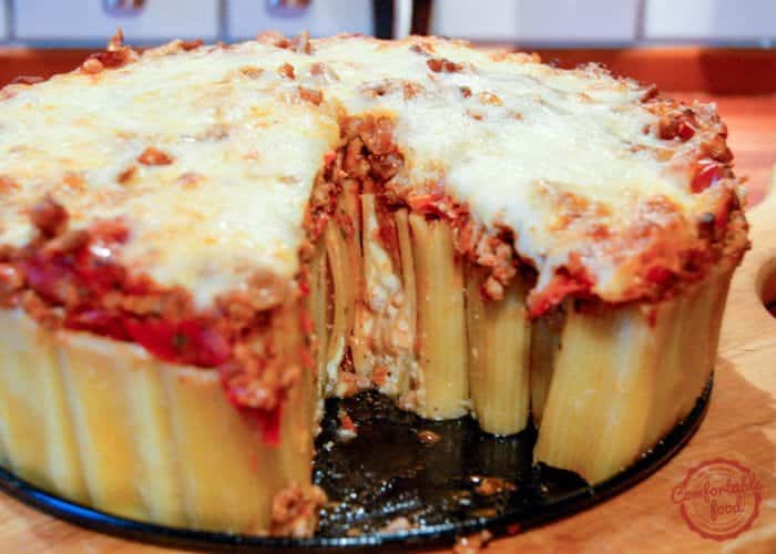 Cheese Stuffed Rigatoni Pasta Bake Comfortable Food