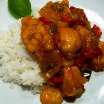 Homemade sweet and sour chicken