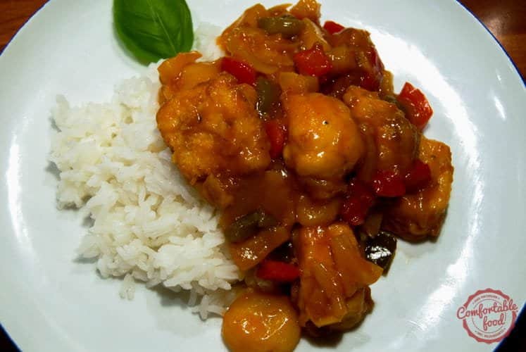 An easy recipe for making the best sweet and sour chicken at home.