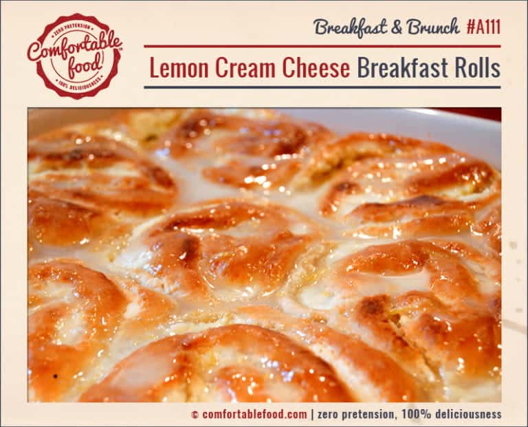 Lemon Cream Cheese Breakfast Rolls Comfortable Food