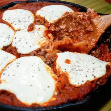 Simple stovetop skillet lasagna