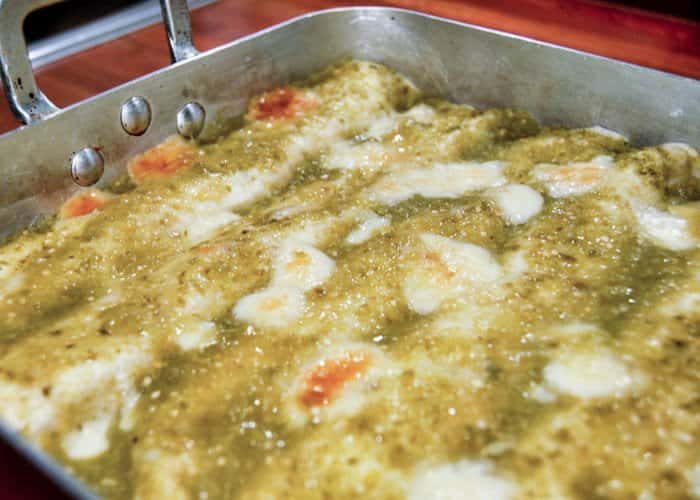Enchiladas Verdes with Chicken (Video) 4 A Recipe for Authentic Enchiladas Verdes.