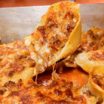 Beef Stuffed Pasta Shells 2 Cheesy, beefy stuffed shells from comfortable food.