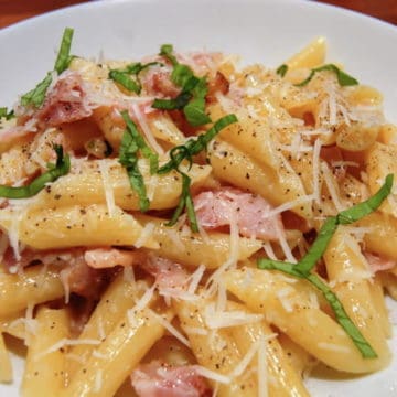 Penne Alla Carbonara 2 Traditional penne alla carbonara from comfortable food.