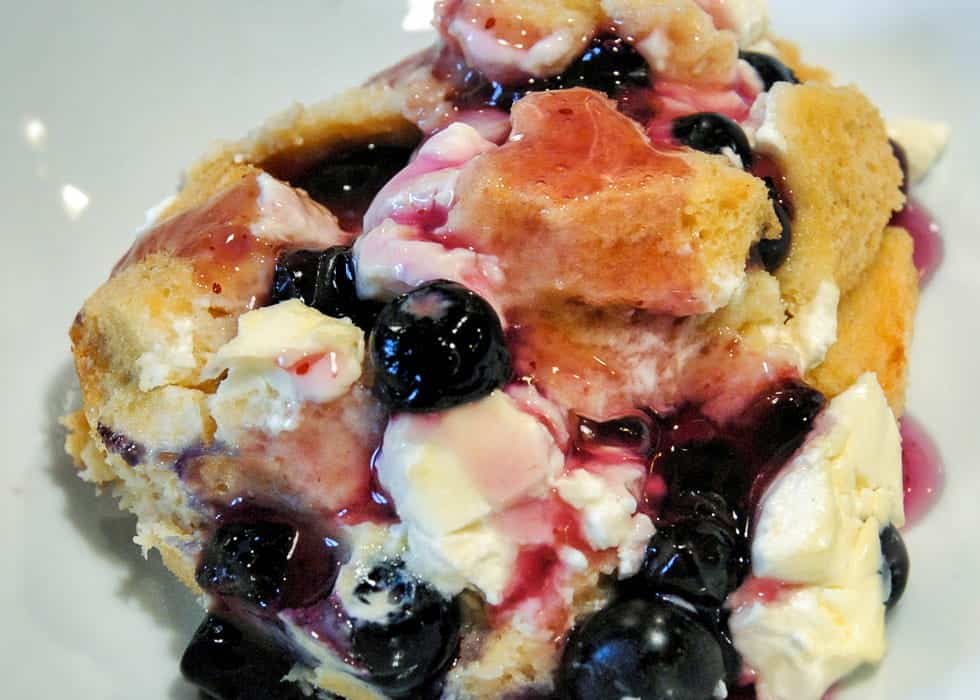 Blueberry Cream Cheese French Toast Breakfast Casserole - Comfortable Food