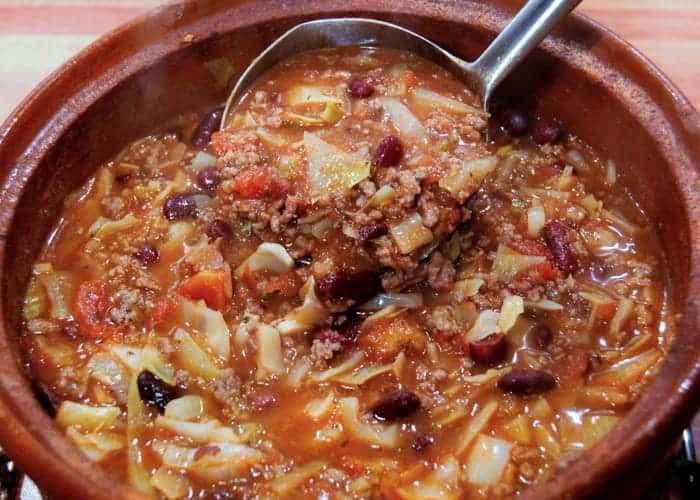 Super Easy Beef and Cabbage Soup & Video 4 Super Easy Beef and Cabbage Soup from Comfortable Food.