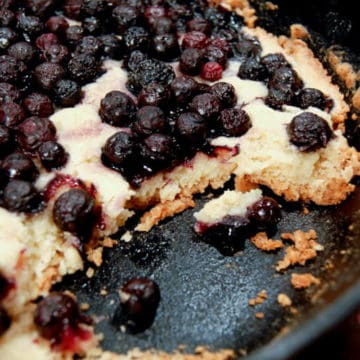easy one dish blueberry cake