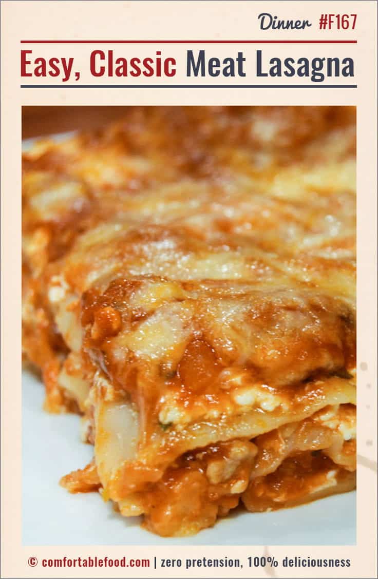 Easy, Classic Meat Lasagna Recipe | Comfortable Food