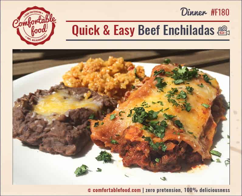 Quick and Easy Beef Enchiladas w/Video Comfortable Food