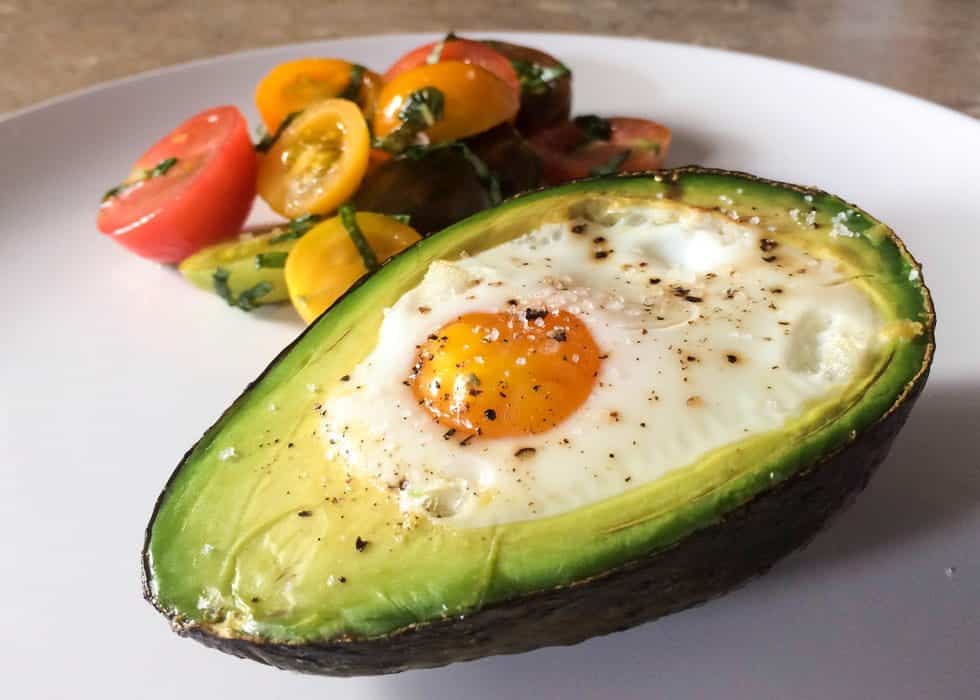 Baked eggs and avocado 2