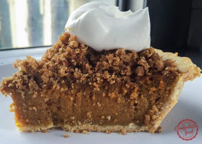jack daniels pumpkin pie with oat streusel and maple whiskey whipped cream 1
