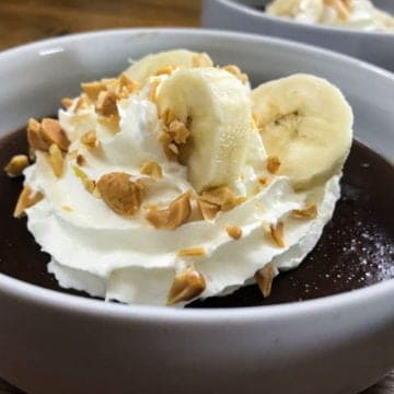 Chocolate peanut butter pudding