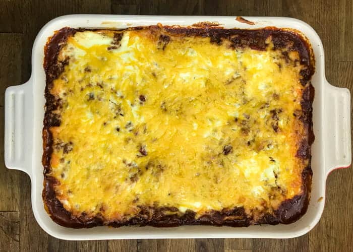 Quick And Easy Enchilada Casserole 1 A super quick and easy enchilada casserole recipe