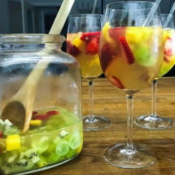 Easy Tropical Sangria recipe.