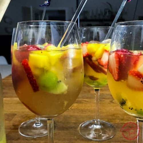 Quick and Easy Tropical White Sangria & Video - Comfortable Food