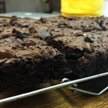 The Best Ever Dark Chocolate Fudgy Homemade Brownies from Comfortable Food.