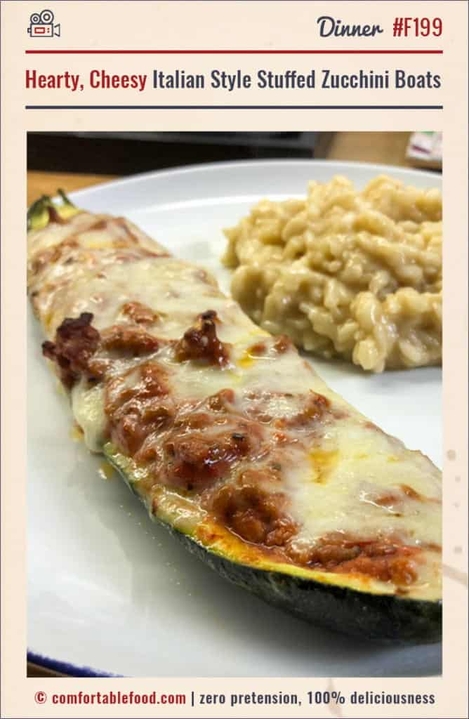 Hearty Cheesy Italian Style Stuffed Zucchini Boats With Video Comfortable Food