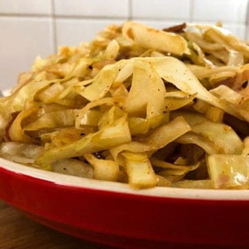Southern Style Fried Cabbage With Bacon 3 Southern style cabbage