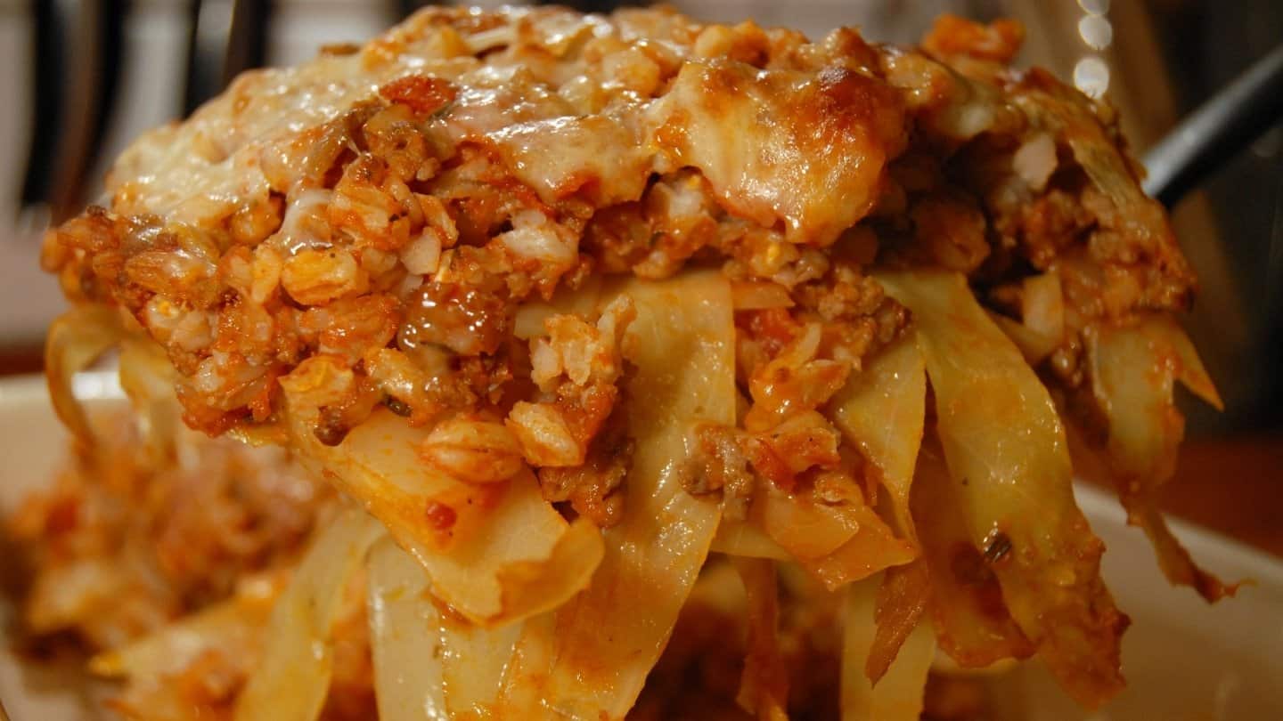 cabbage roll casserole serving
