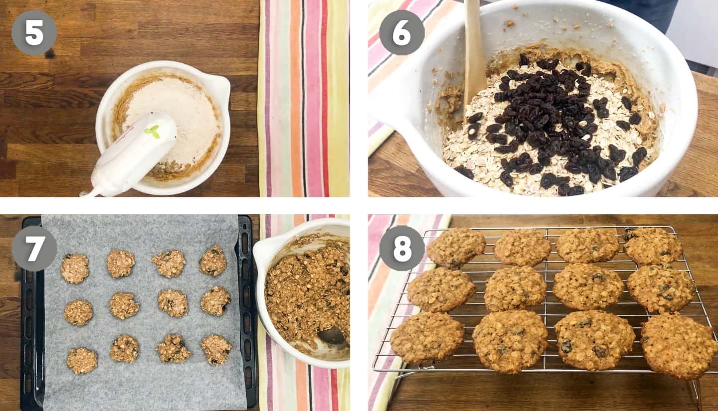 oatmeal raisin cookies step by steps 2
