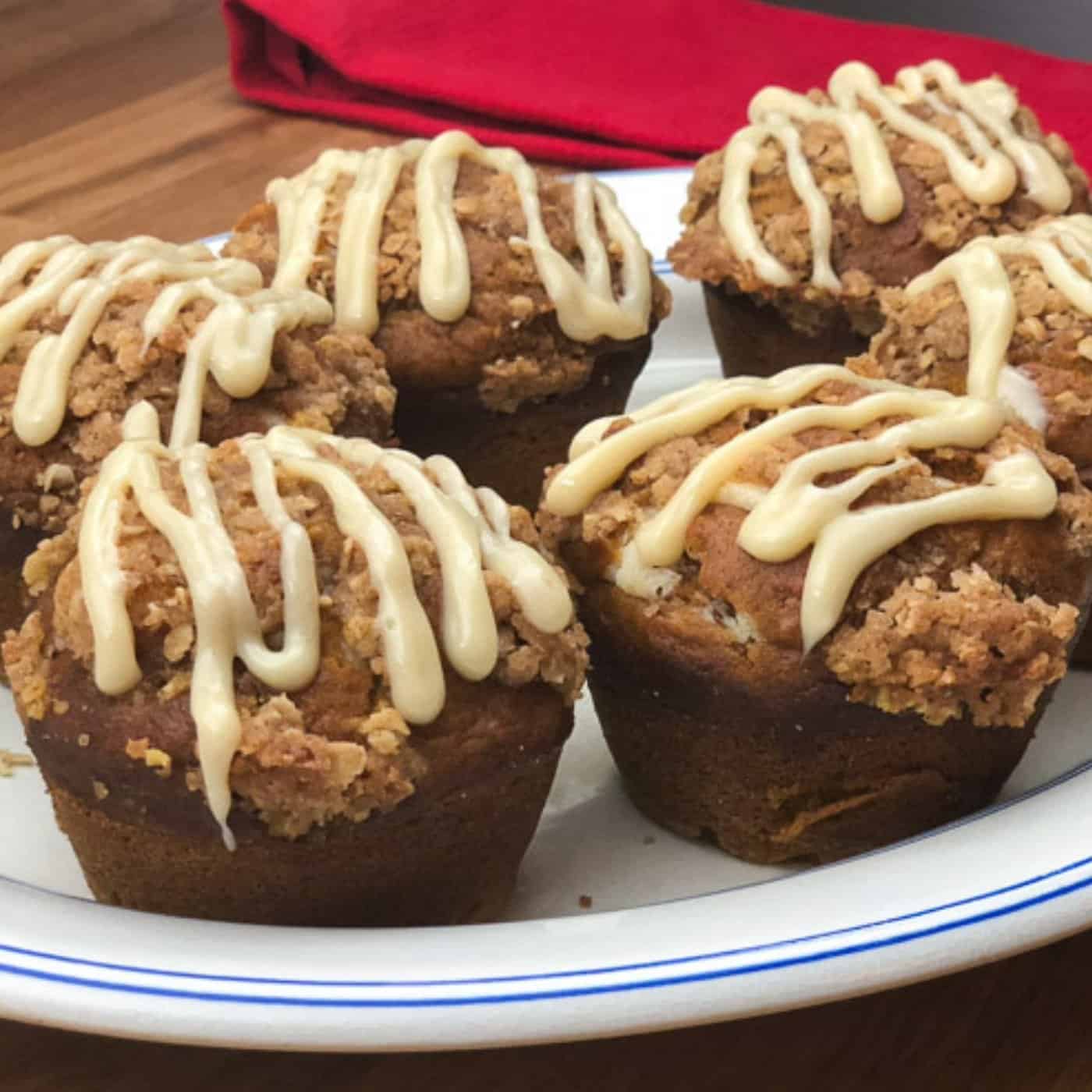 Pumpkin Muffins with Cream Cheese