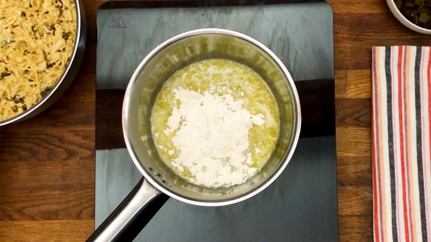  butter and flour in a pan
