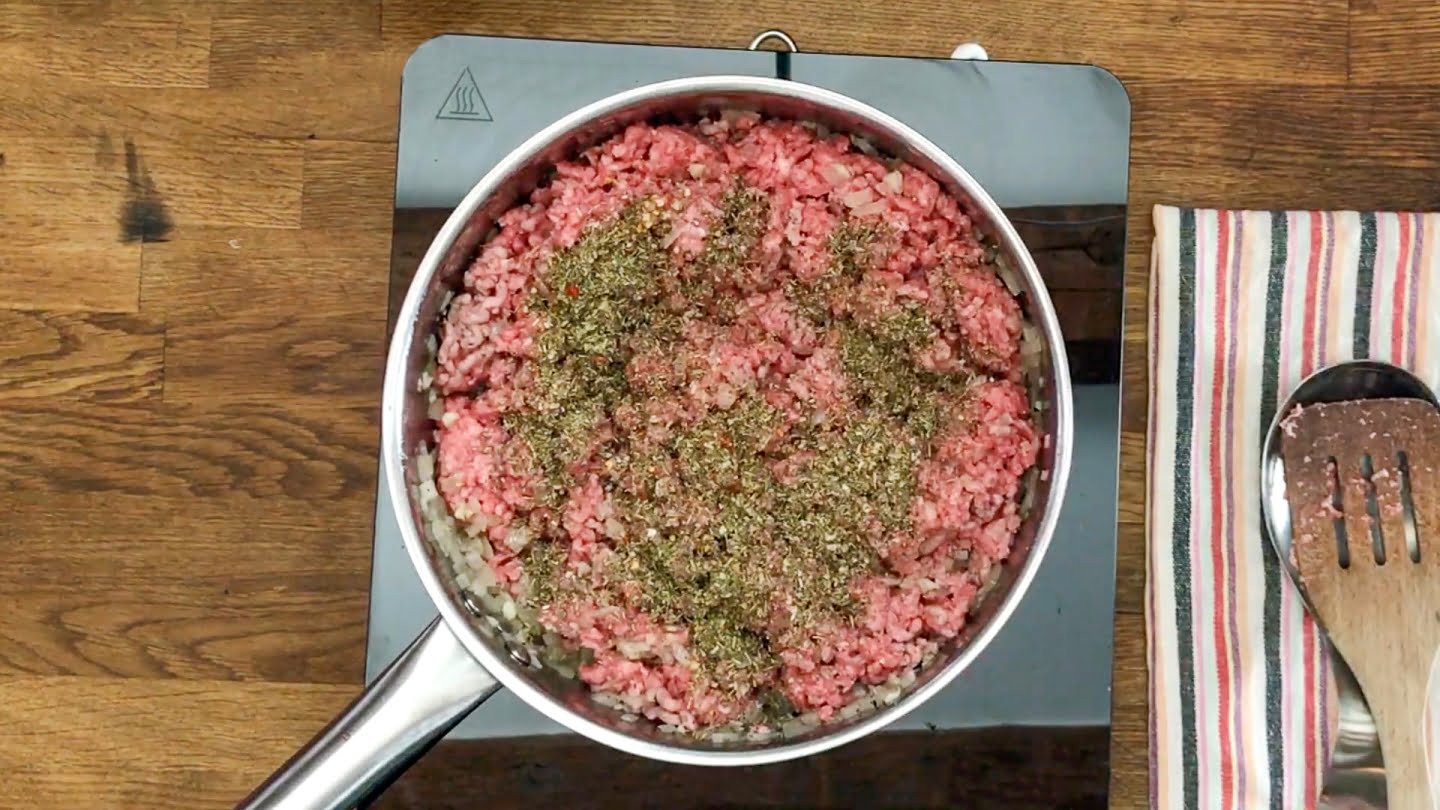 Ground beef with herbs