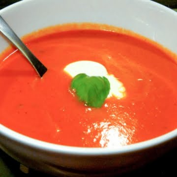 Featured roasted tomato soup
