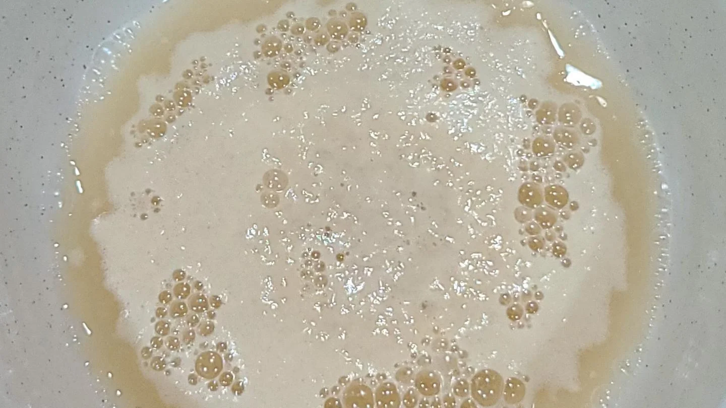 if the yeast is alive it will foam and bubble