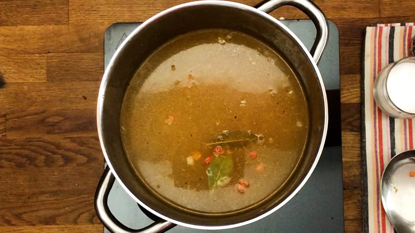 Simmer soup
