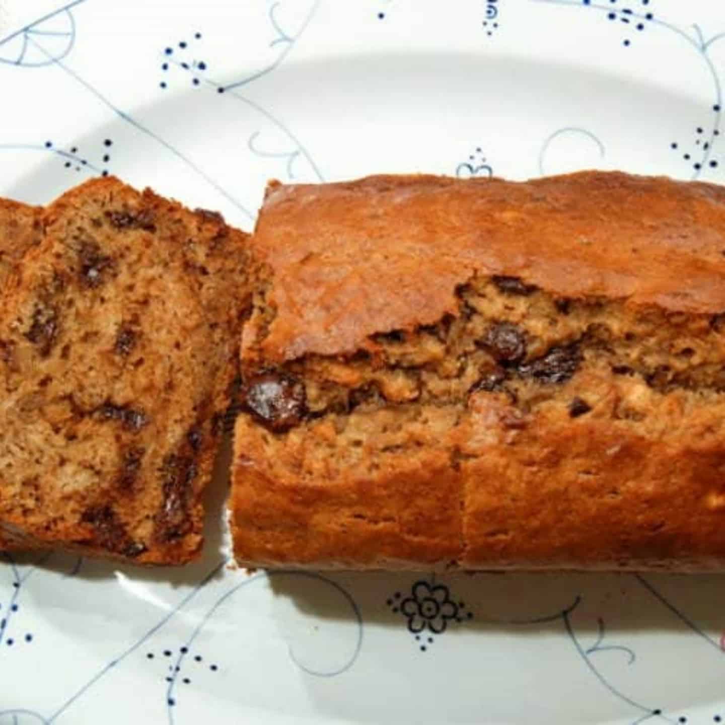 Peanut butter chocolate chip banana bread